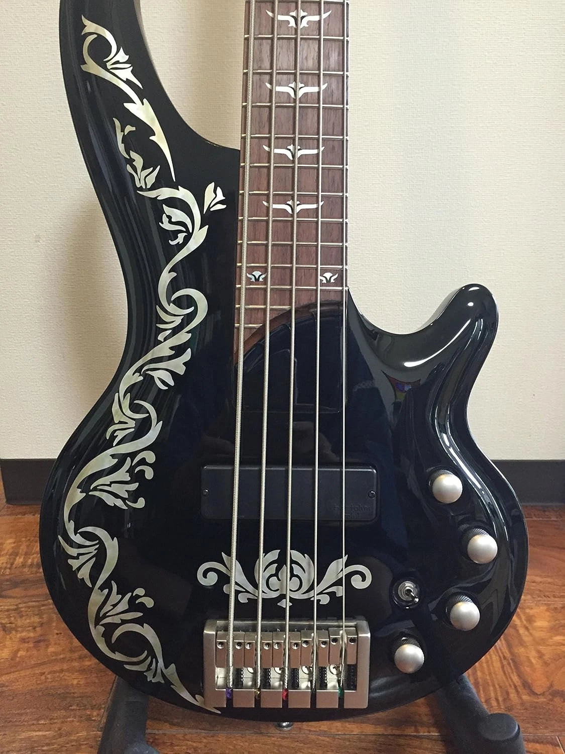 Bob Weir's Cowboy Fancy Guitar Bass Inlay Stickers Decal