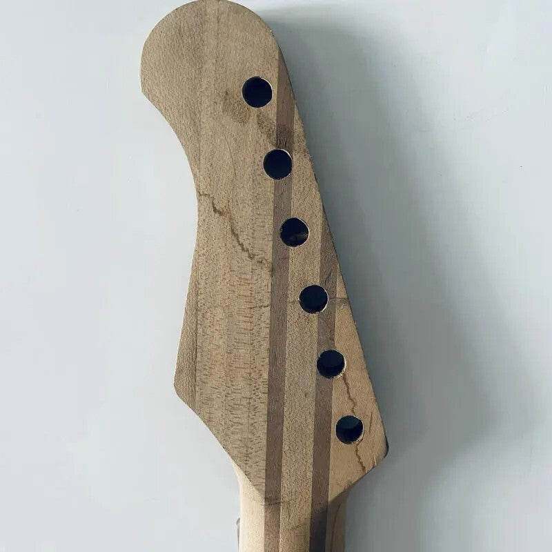 Black Maple Wood Electric Guitar Neck, Rosewood 24 Frets Fingerboard