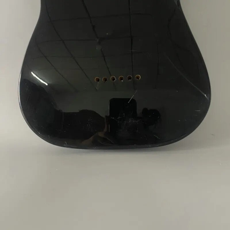 Basswood Black Electric Guitar Body, String Through Bridge Fit Stratocaster ST