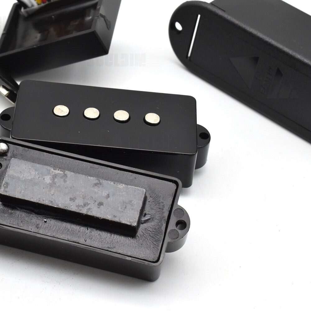 1 Set 4 String Bass Guitar Pickup with Wiring Harness For Precision P Bass