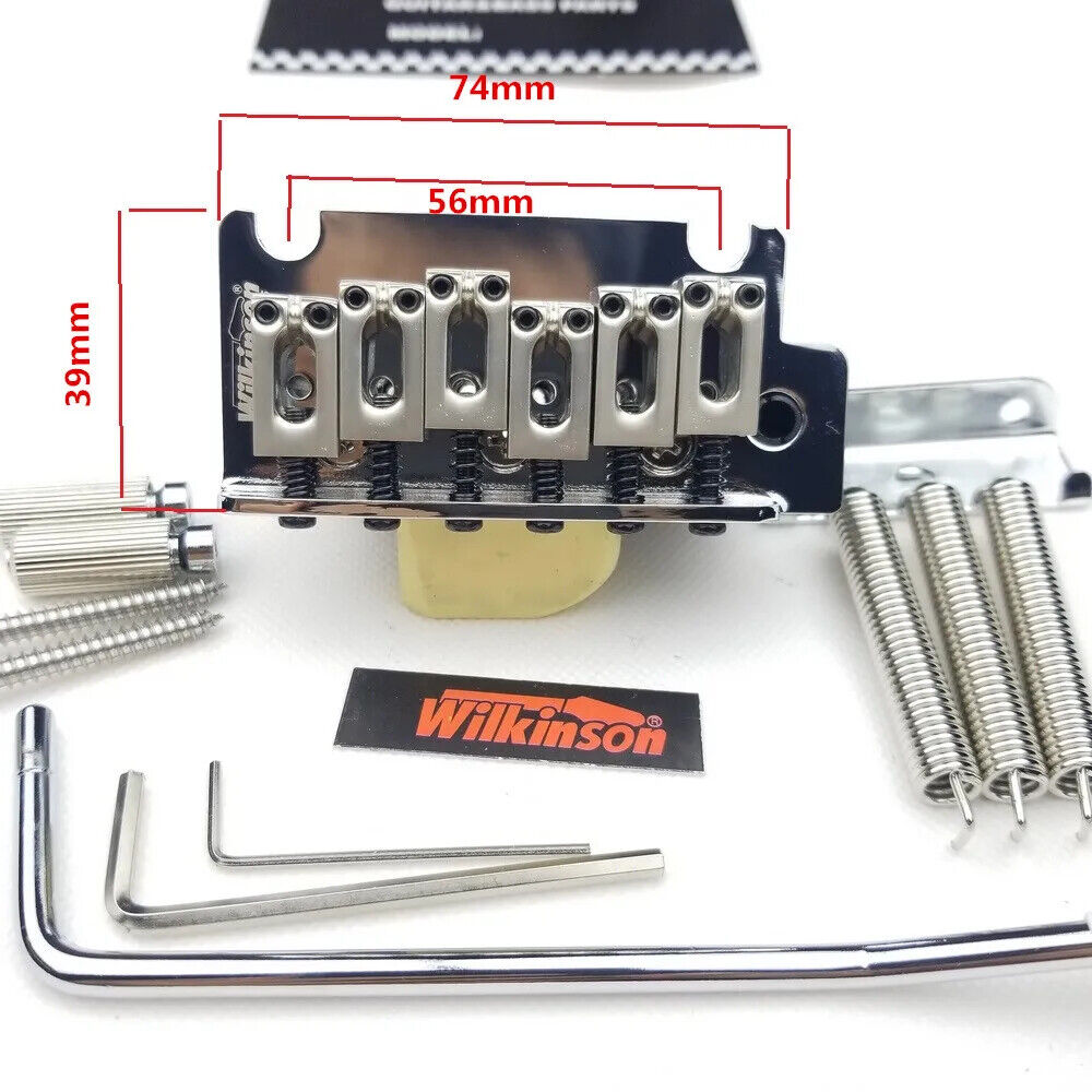 Wilkinson WOV06 2 rear point double swing guitar tremolo system bridge
