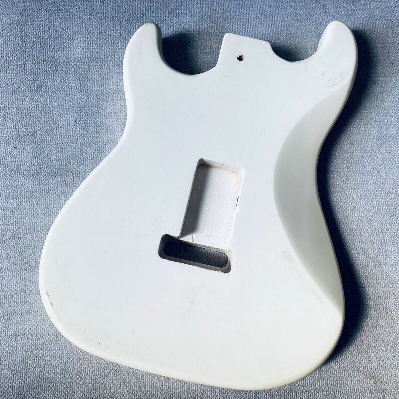 White SSH Guitar Basswood Solid Body For Strat Stratocaster