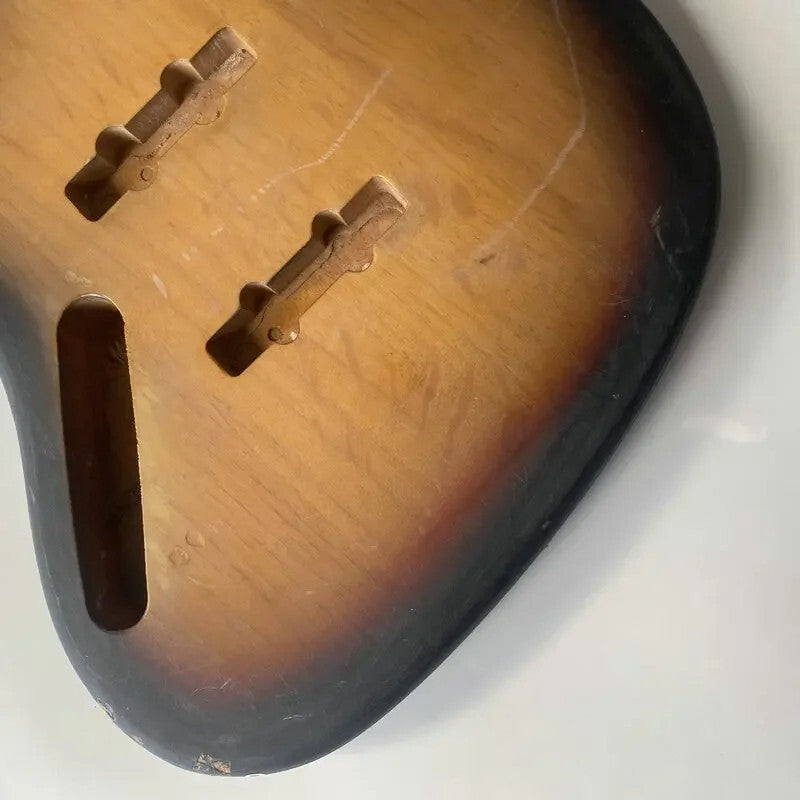 Left Handed 4 String Bass Basswood Body in Sunburst Finish Fit Jazz Bass