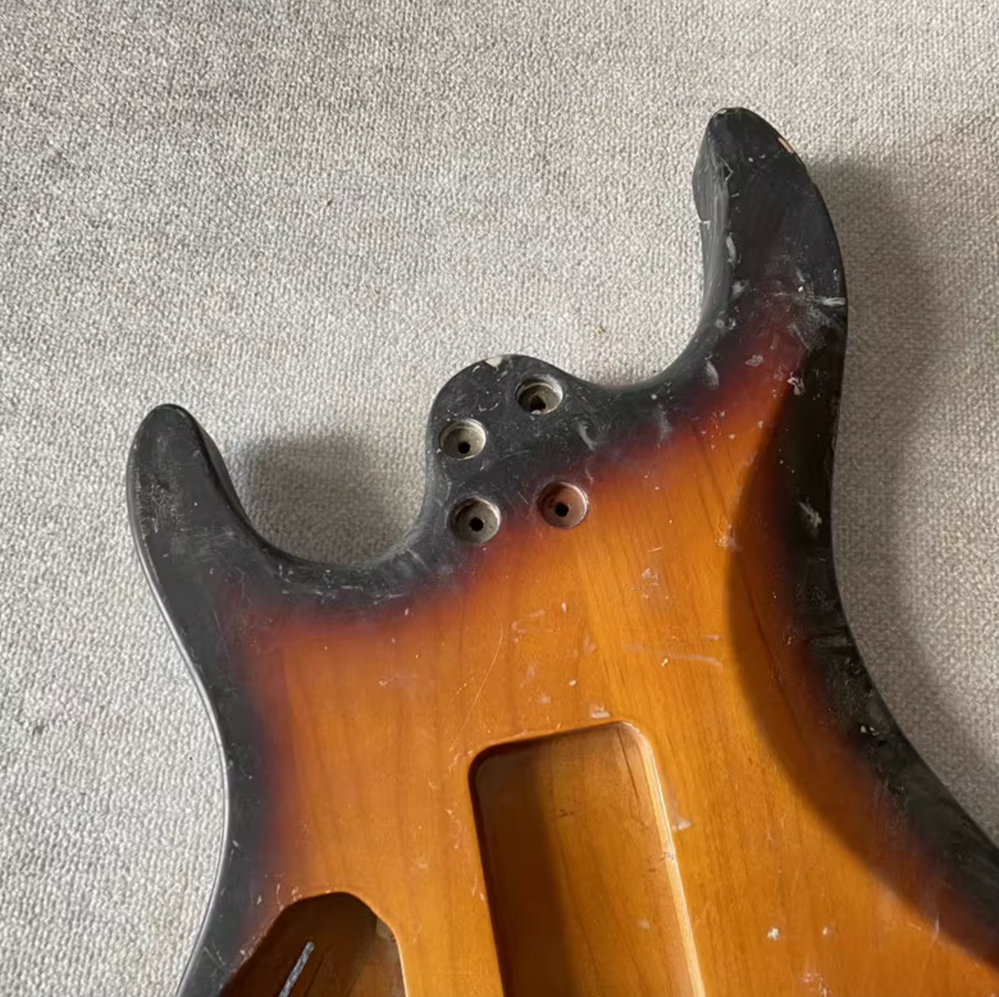 HSS Tobacco Burst Alder Wood Guitar Body Quilted Maple Top DIY Project