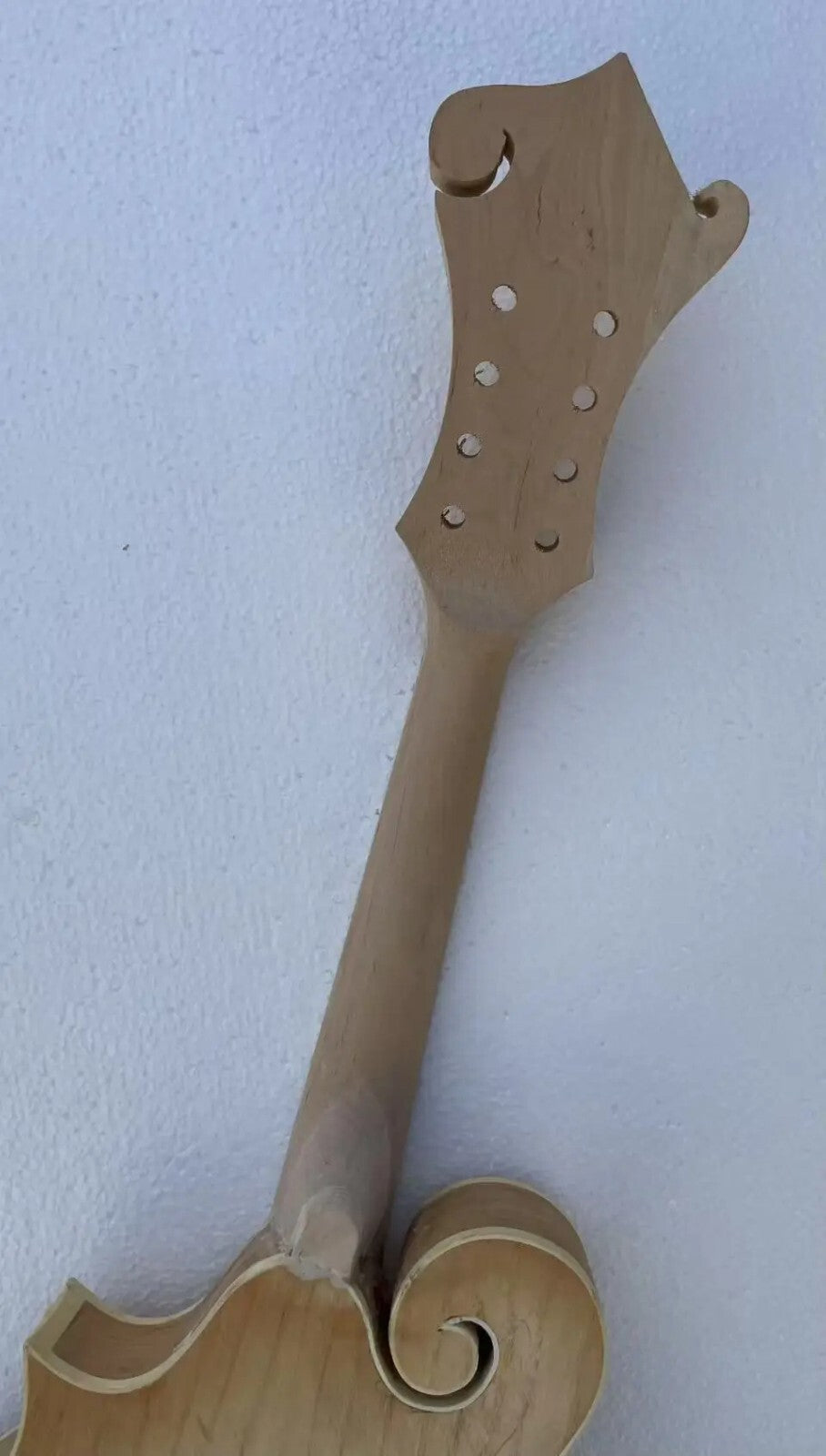 Custom DIY Project 8 String Mandolin, Maple Neck, Rosewood Fretboard