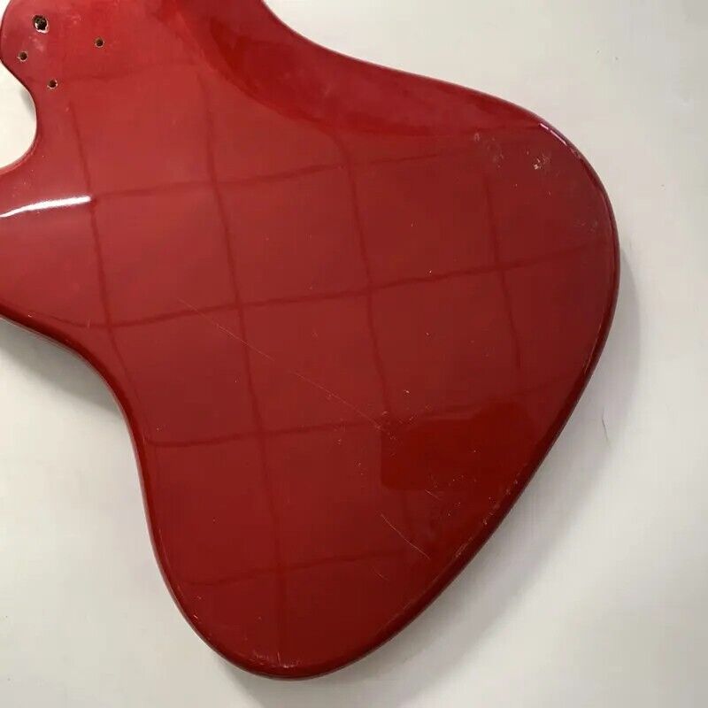 Red Okoume Wood 4 String Electric Bass Body Fit Jazz Bass