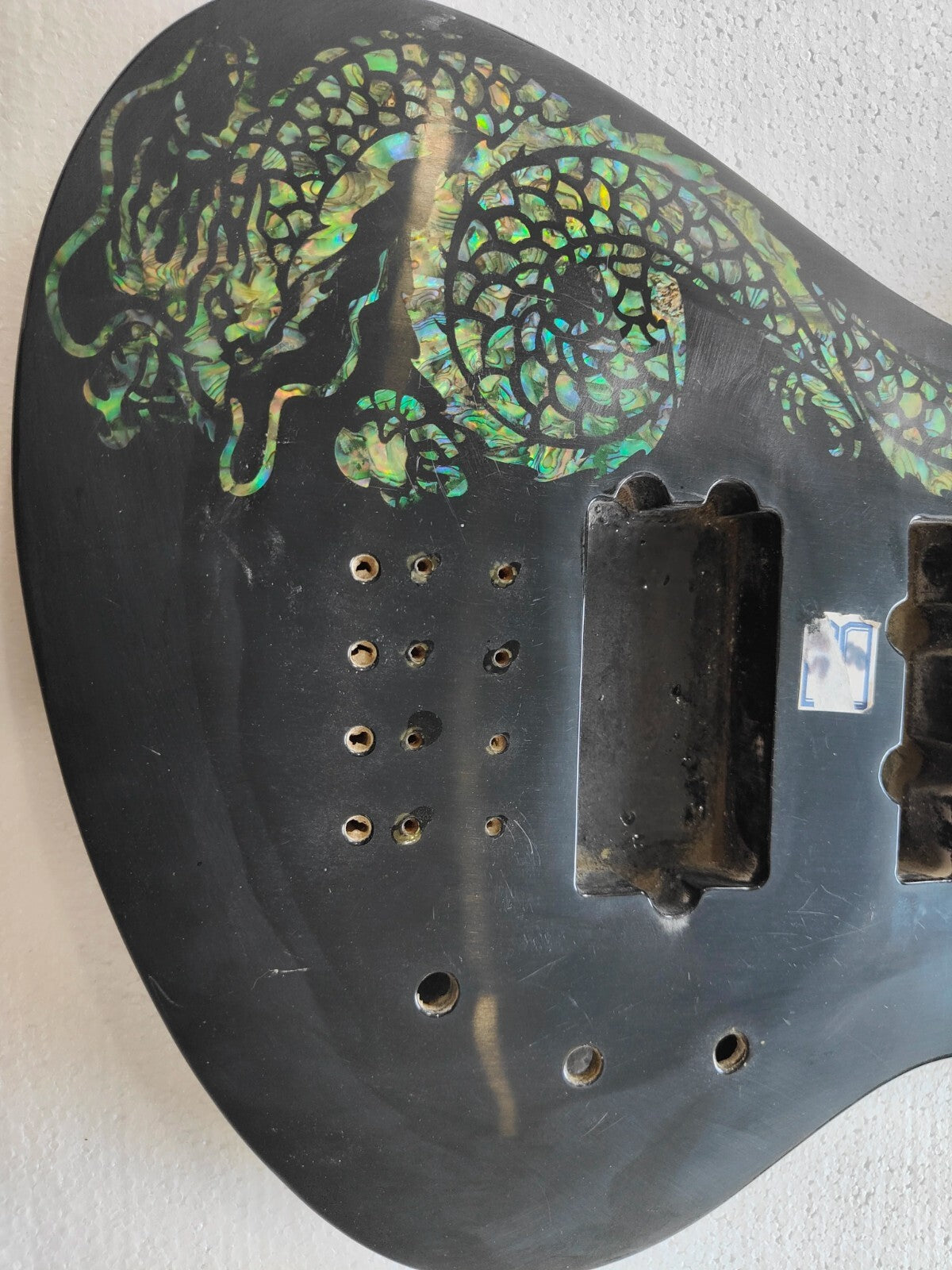 Black Basswood 4 String Electric Bass Body DIY Project