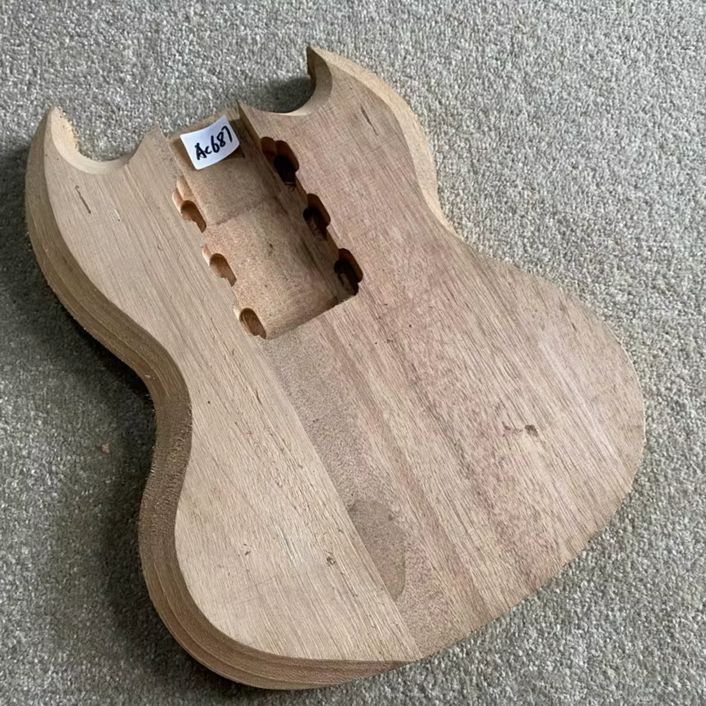 HHH Mahogany Wood Unfinished Guitar Body Fit SG Guitars