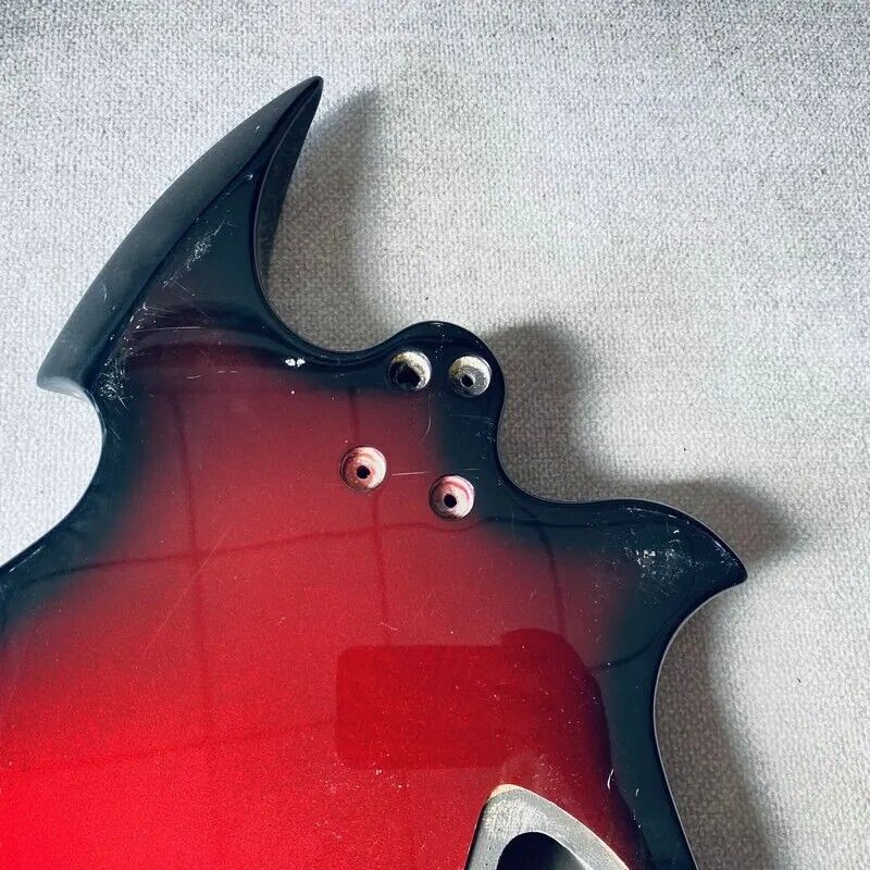 Red Burst Left Handed Guitar Basswood Body HH