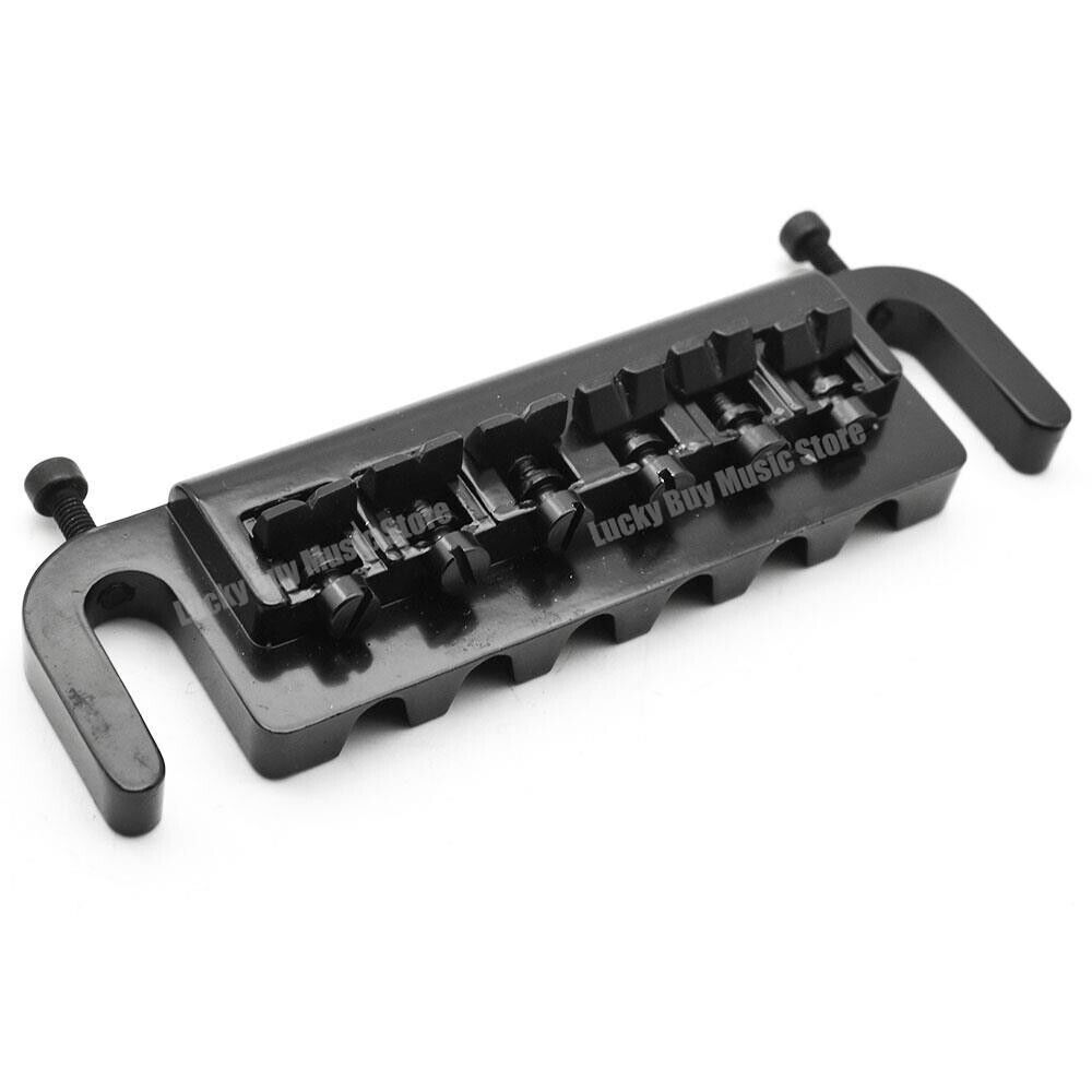 Black Guitar Tune O Matic Wraparound For Epiphone,Washburn,Ibanez,Cort,Rogue
