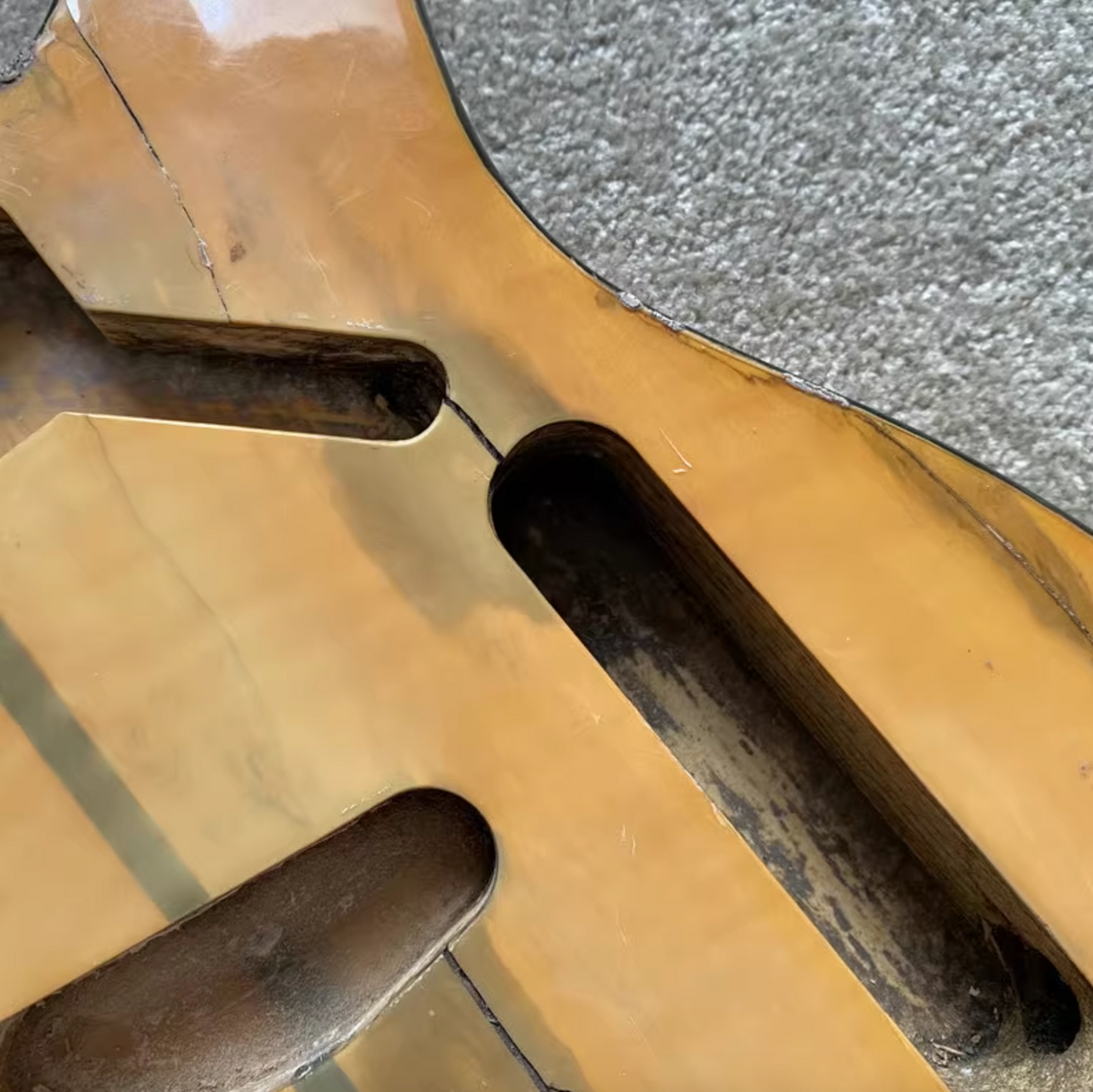 Ash Wood Guitar Single Cut Body with Tiger Maple Top Fit Telecaster Tele