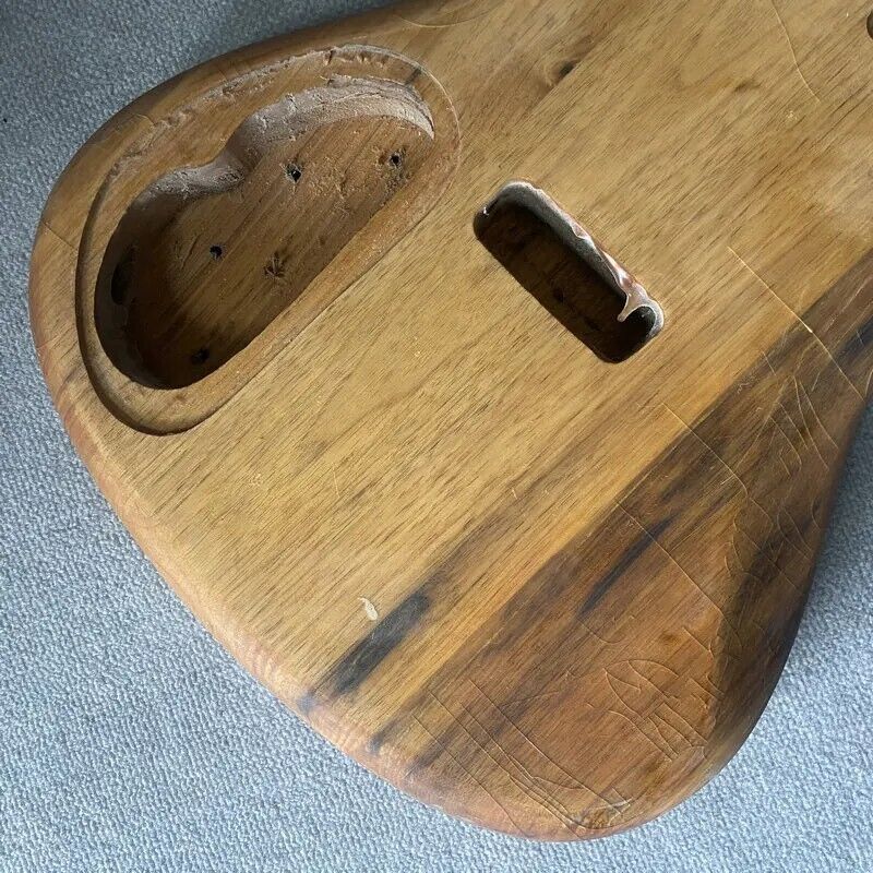 Maple Wood 4 String Electric Bass Neck, Mahogany Body DIY Project