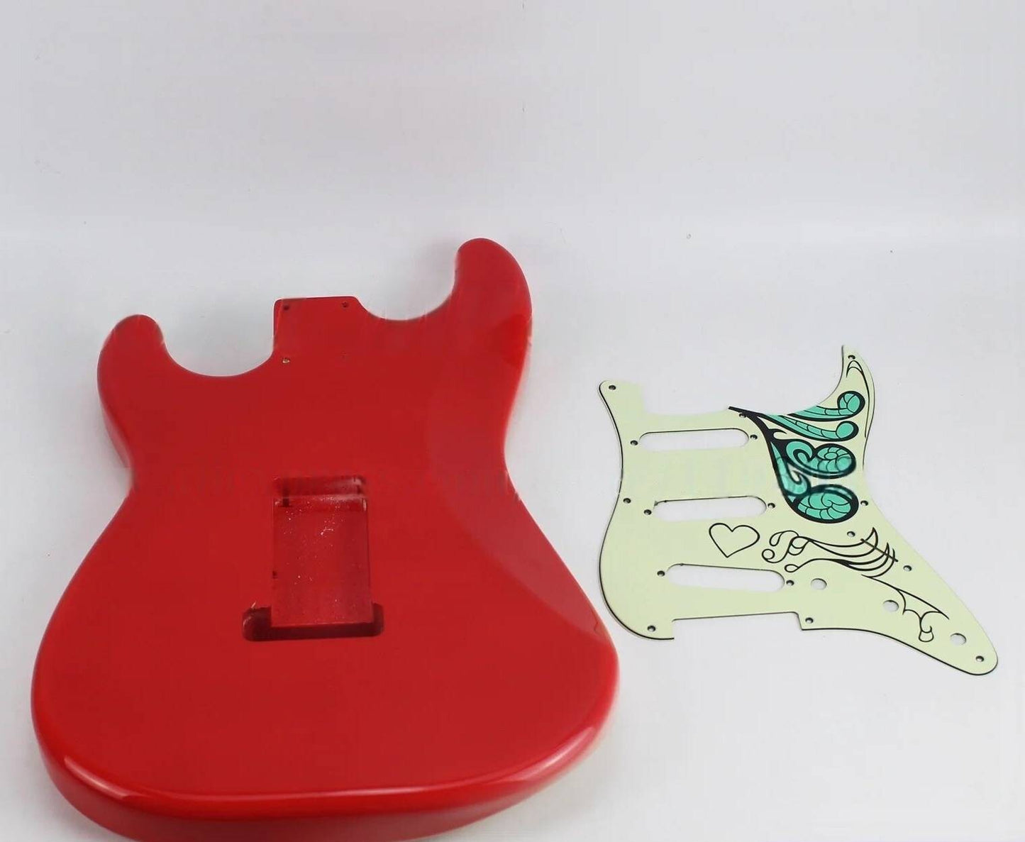 Flowers Top Alder Wood SSS Guitar Body Fit Strat Guitars
