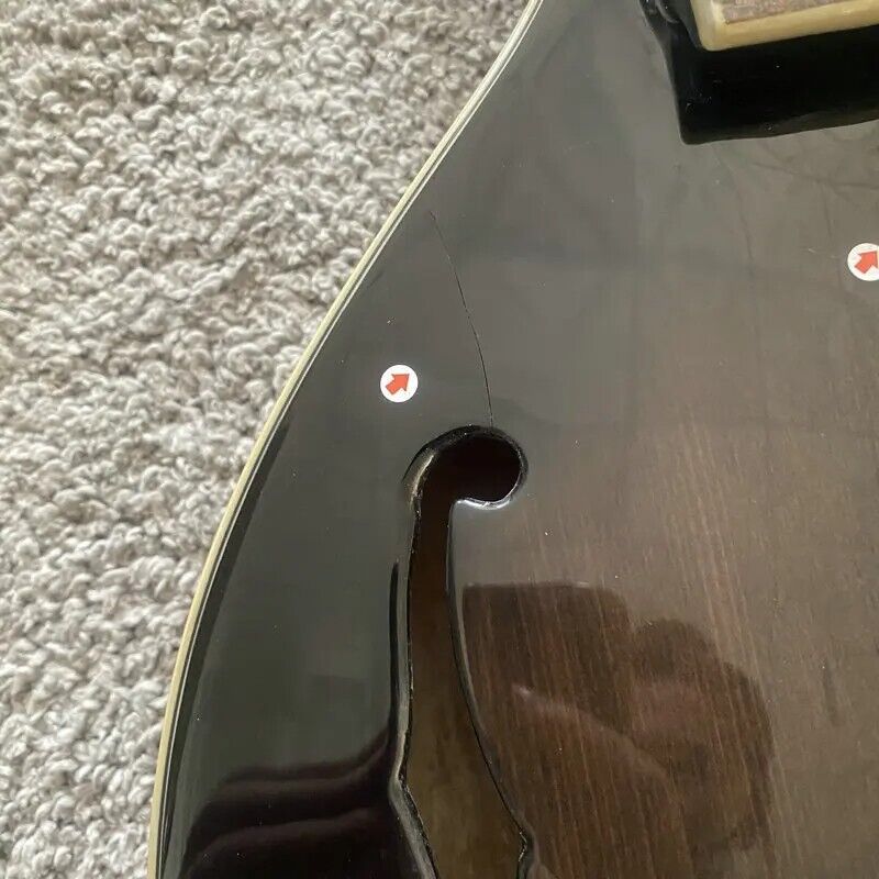 Sunburst 8 String Banjo Guitar, Maple Neck, Rosewood Fingerboard