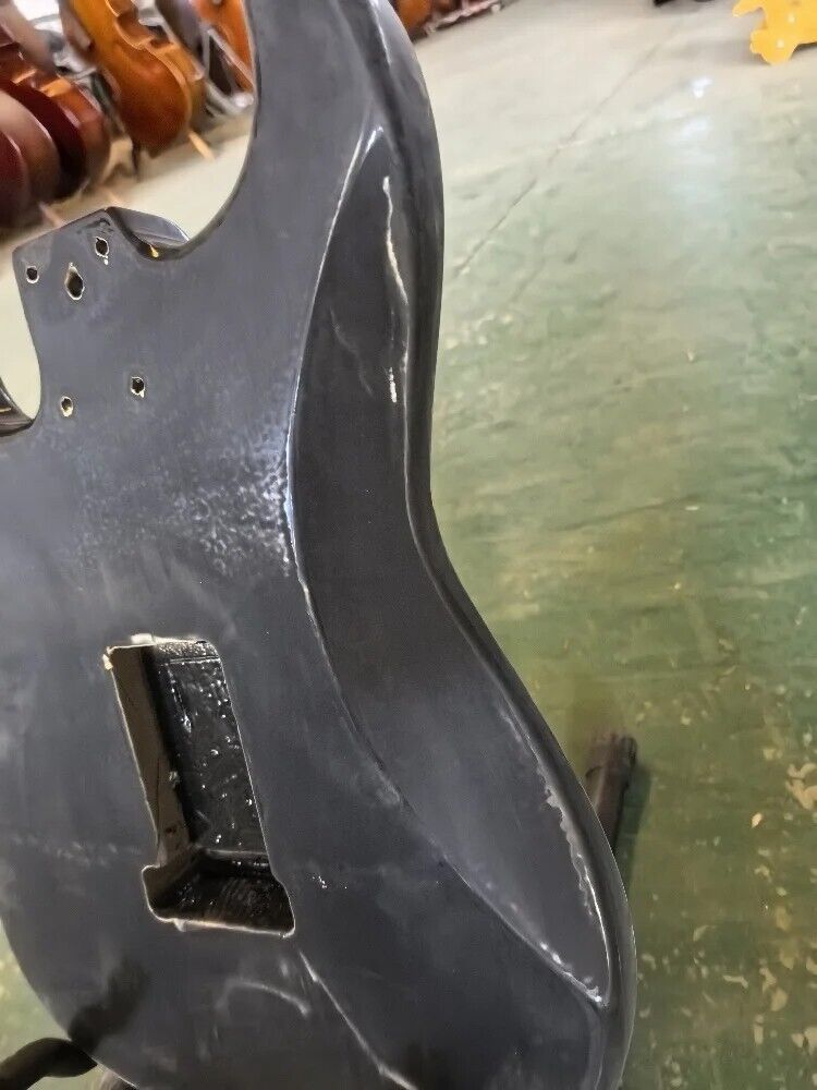 Black Poplar Wood Guitar Body HSH DIY Project Fit Strat Stratocaster