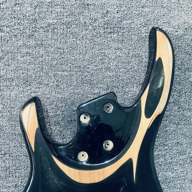 Black Basswood 5/6 String Electric Bass Body DIY Project