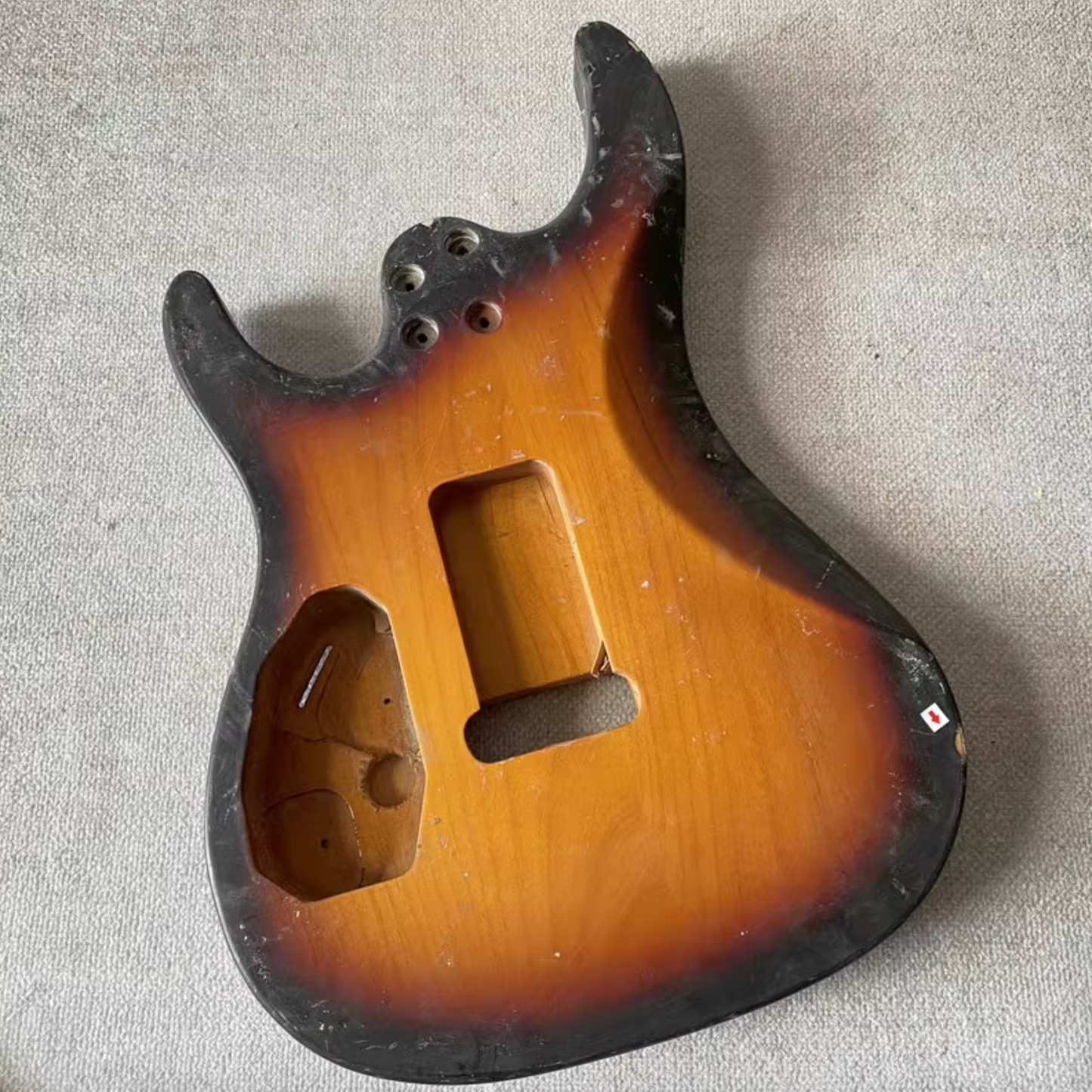 HSS Tobacco Burst Alder Wood Guitar Body Quilted Maple Top DIY Project