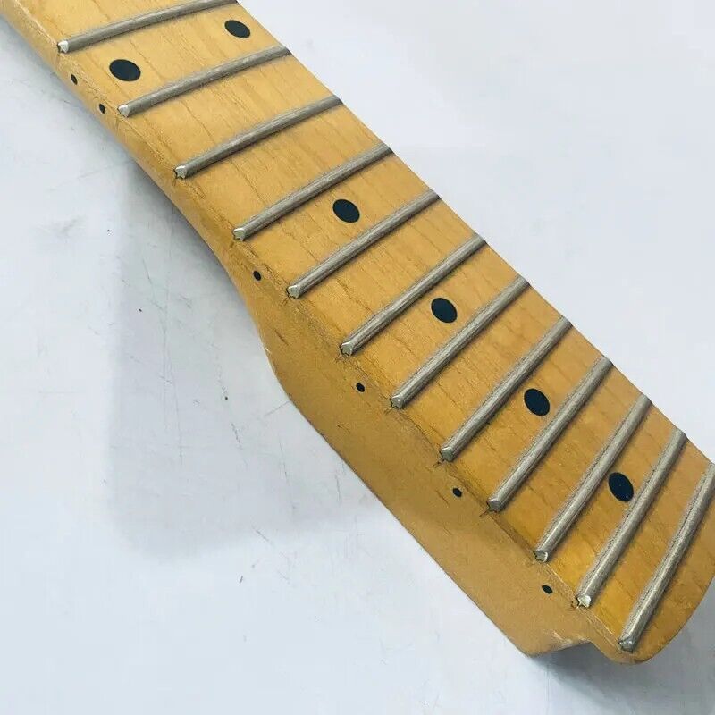 Eacle Yellow Custom Guitar Maple Wood Neck and Maple 22 Frets Fingerboard