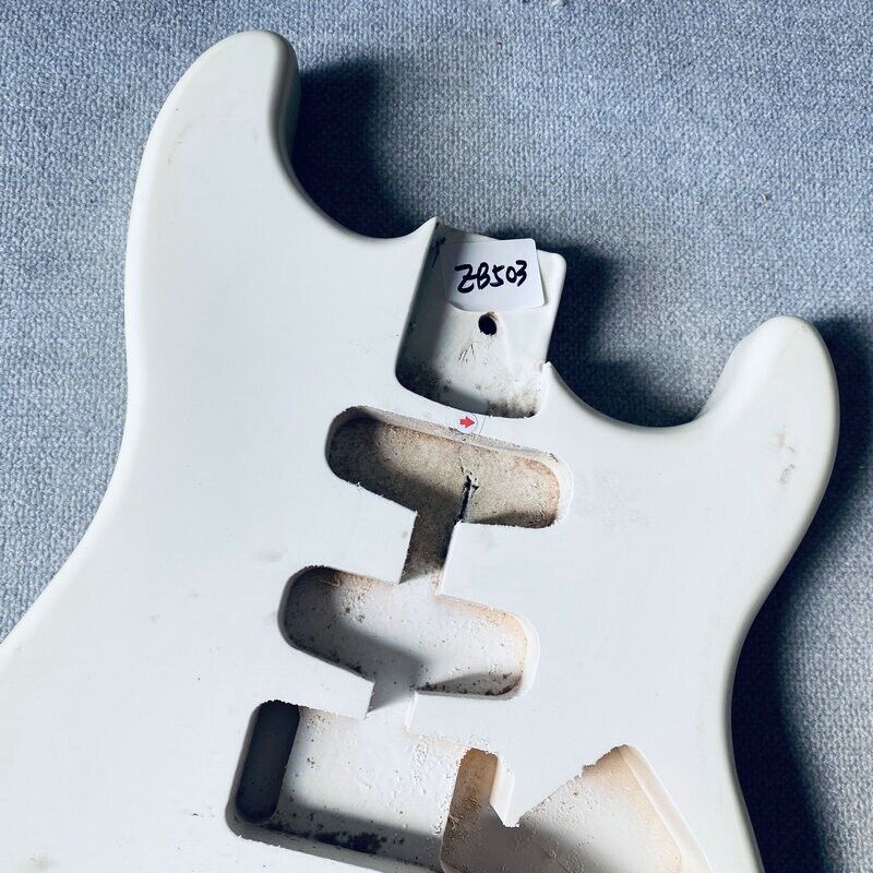 White SSH Guitar Basswood Solid Body For Strat Stratocaster