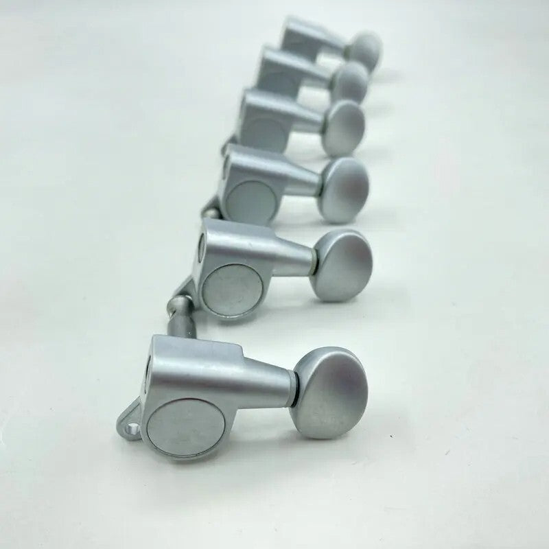 6R Satin Chrome Inline Guitar Machine heads Pegs Fit Ibanez,Fender,Peavey,Cort