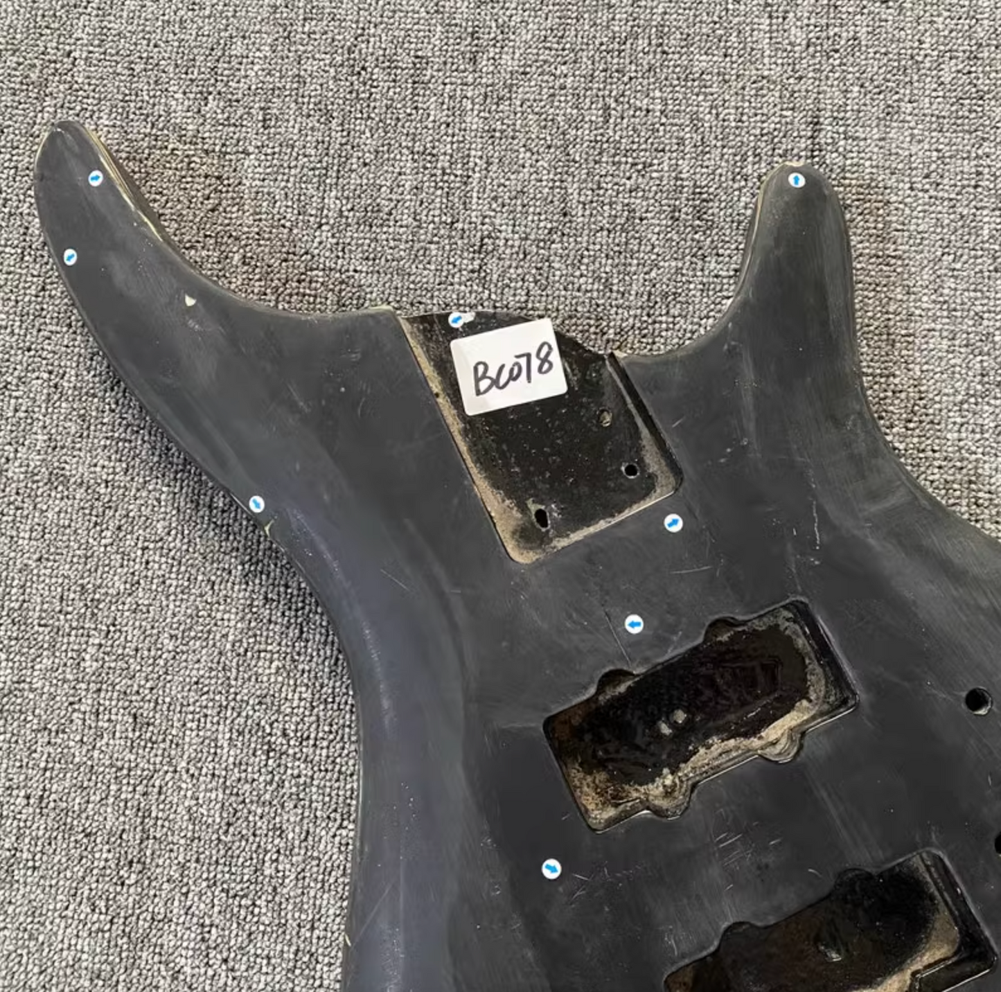 Black 4 String Electric Bass Basswood Body DIY Project