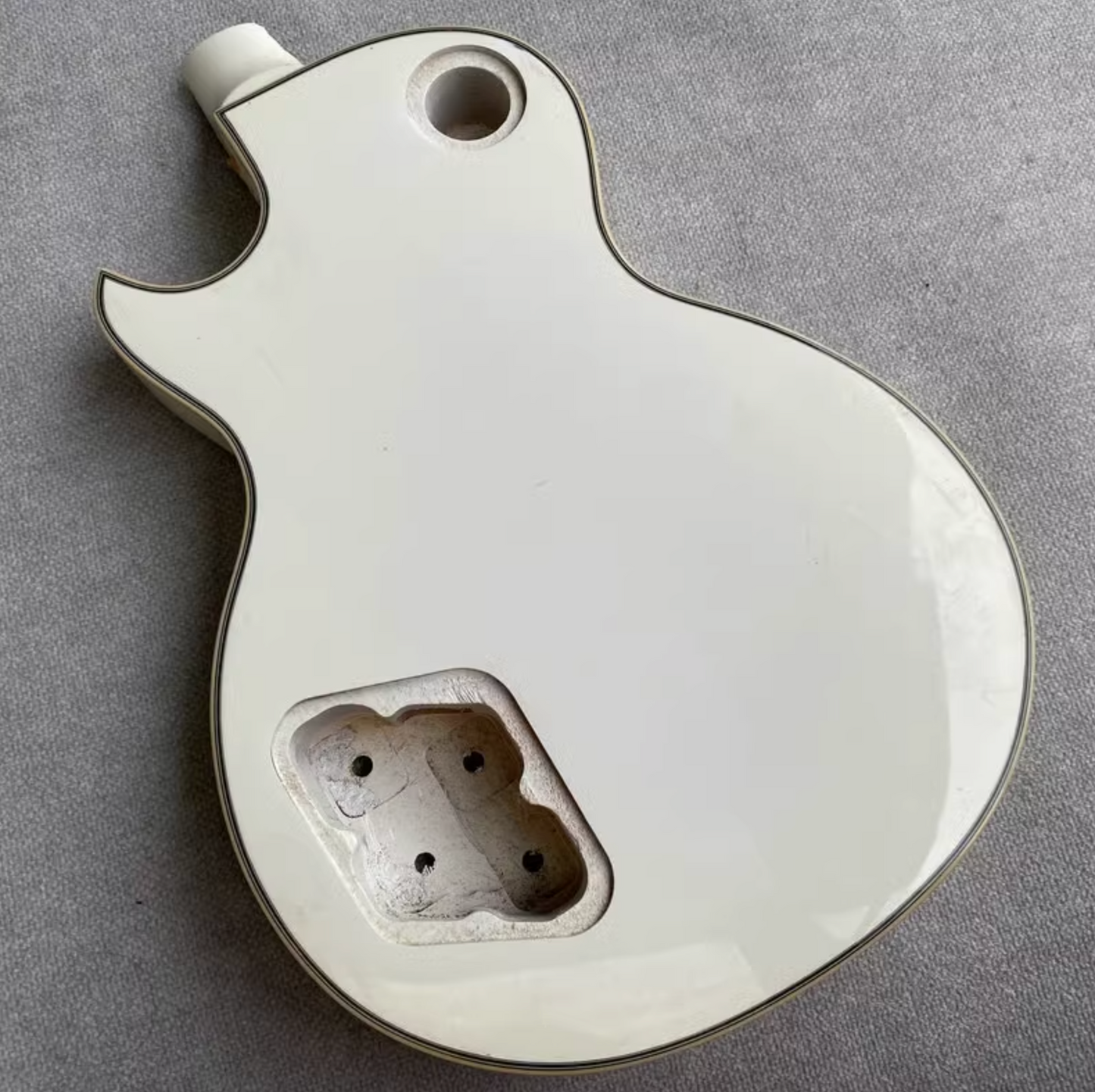 Glossy White Single Cut Basswood Guitar Body Fit LP Les Paul