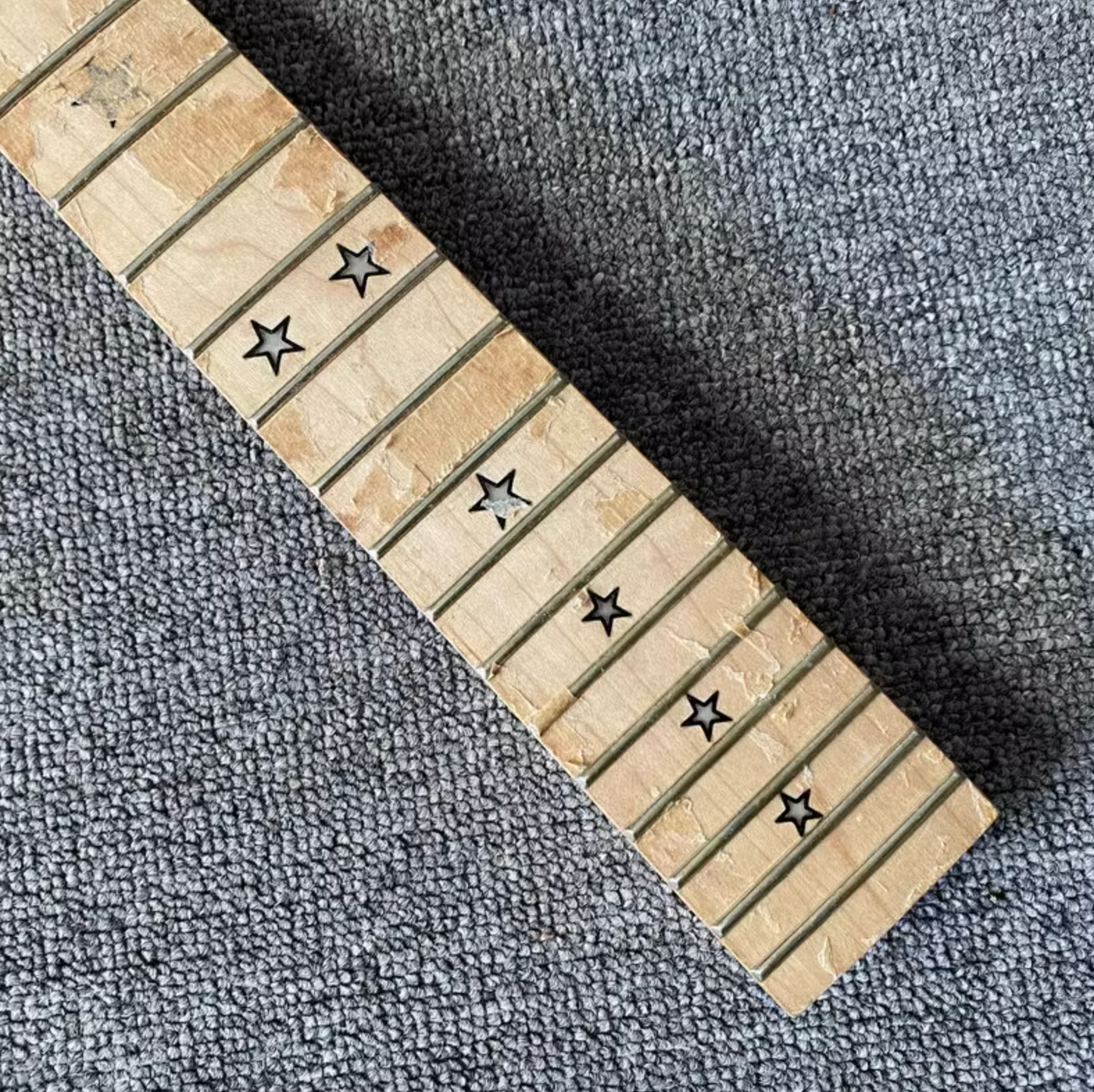 Pvoque Guitar Black Maple Wood Neck, 22 Frets Maple Fingerboard