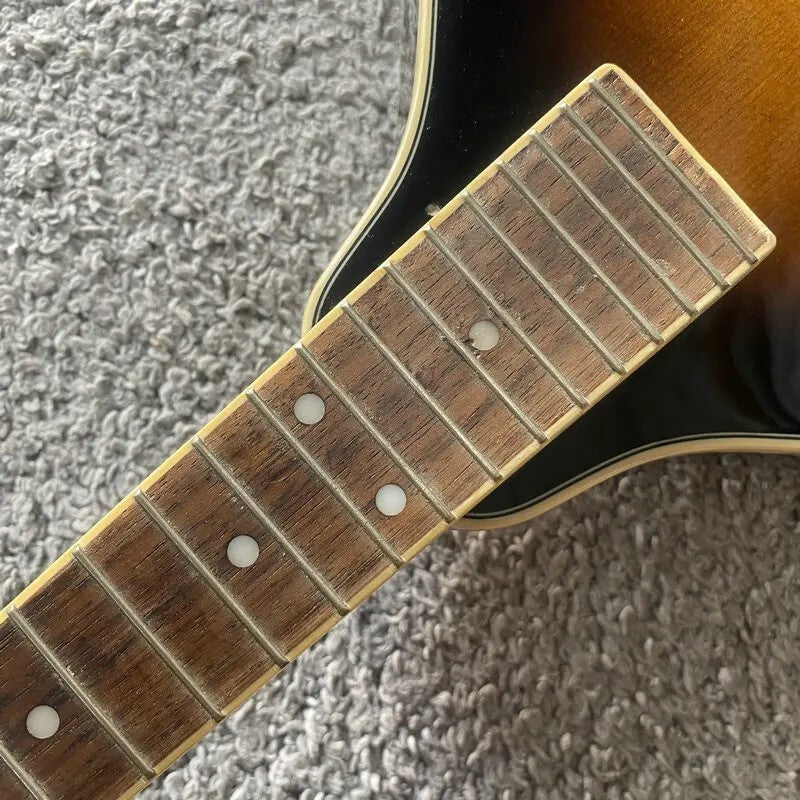 Sunburst 8 String Mandolin, Basswood Body, Maple Neck, Rosewood Fingerboard