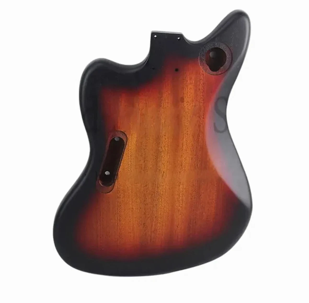 Mahogany Wood Jaguar Guitar Body in Tobacco Burst