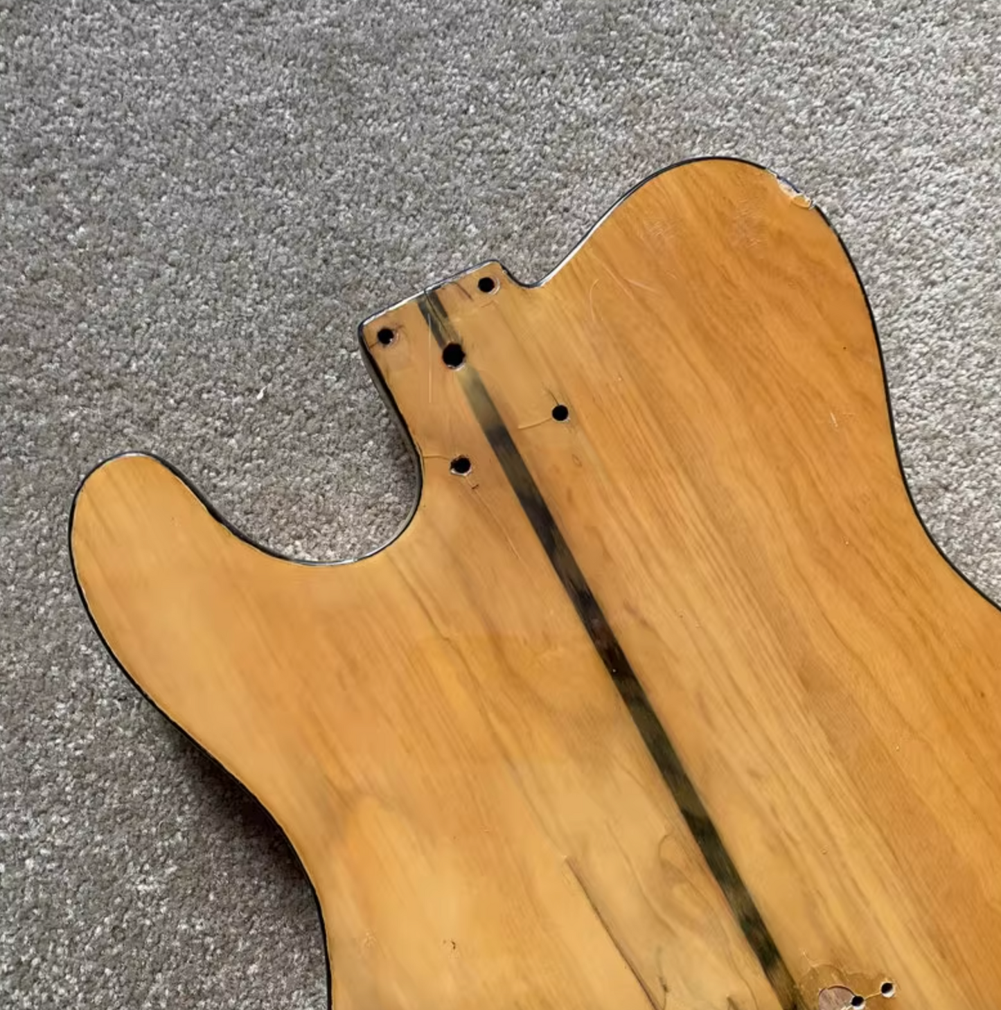 Ash Wood Guitar Single Cut Body with Tiger Maple Top Fit Telecaster Tele