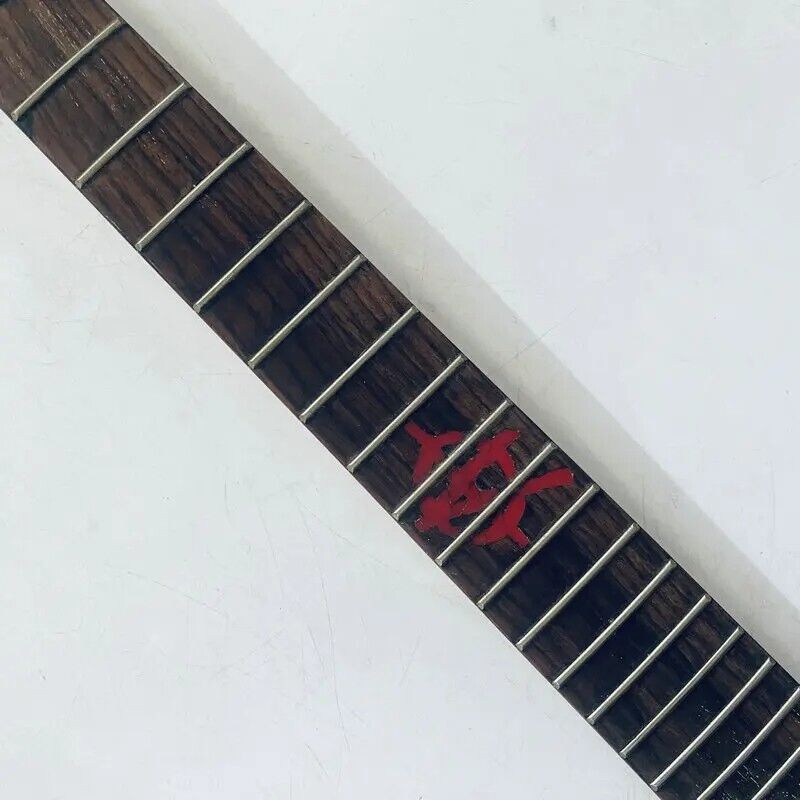 Black Reversed Headstock Guitar Maple Wood Neck, Rosewood 24 Frets Fingerboard