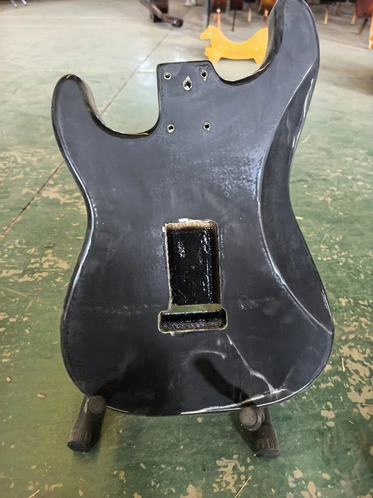 Black Poplar Wood Guitar Body HSH DIY Project Fit Strat Stratocaster