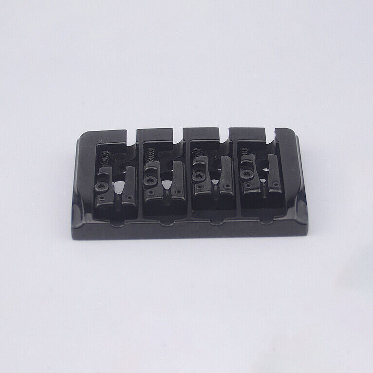 Guitar Bridge 1 Set Bass Bridge For 4 Strings Electric Bass Black