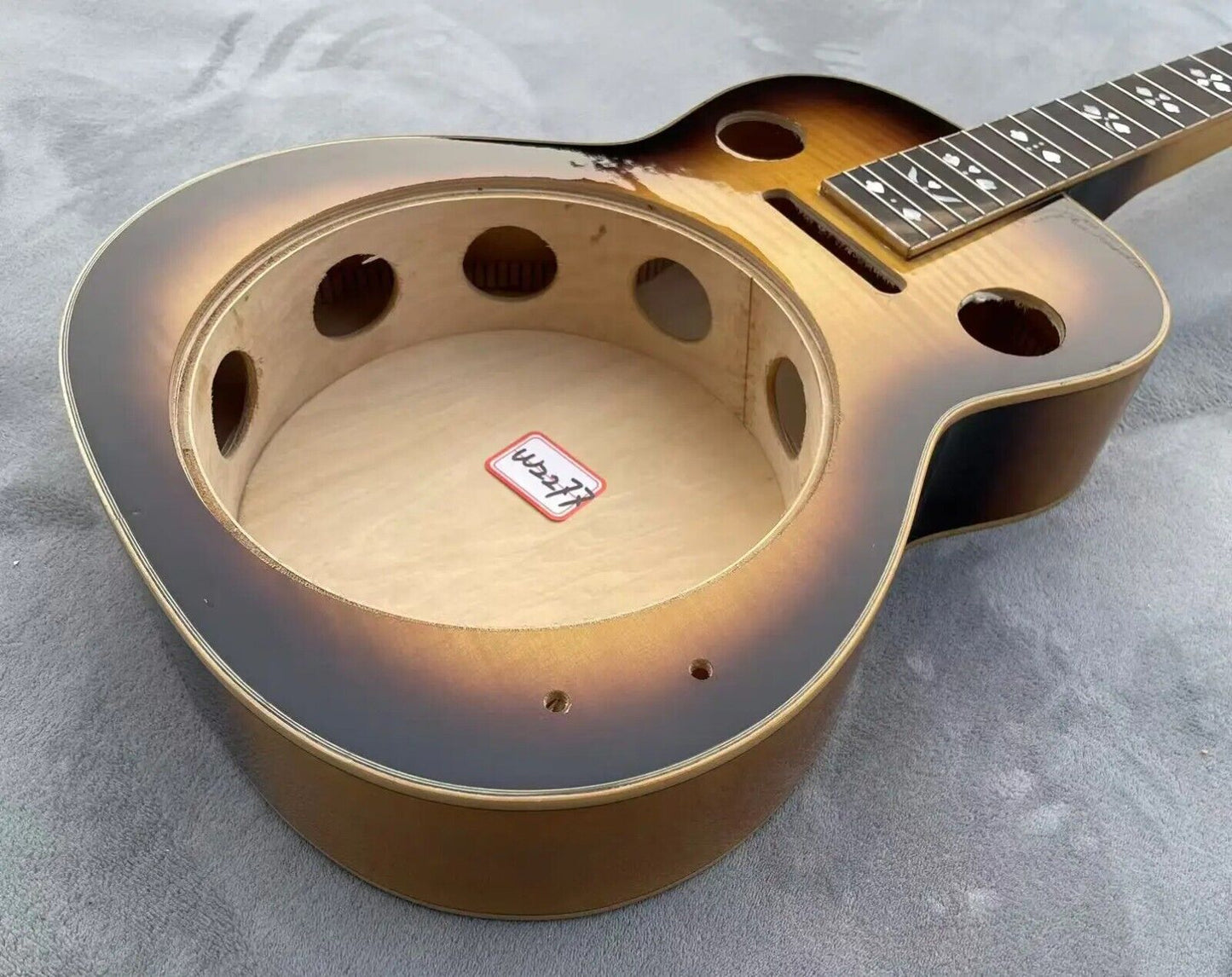 Custom DIY Project Dobro Resonator Guitar, Maple Neck, Rosewood Fingerboard
