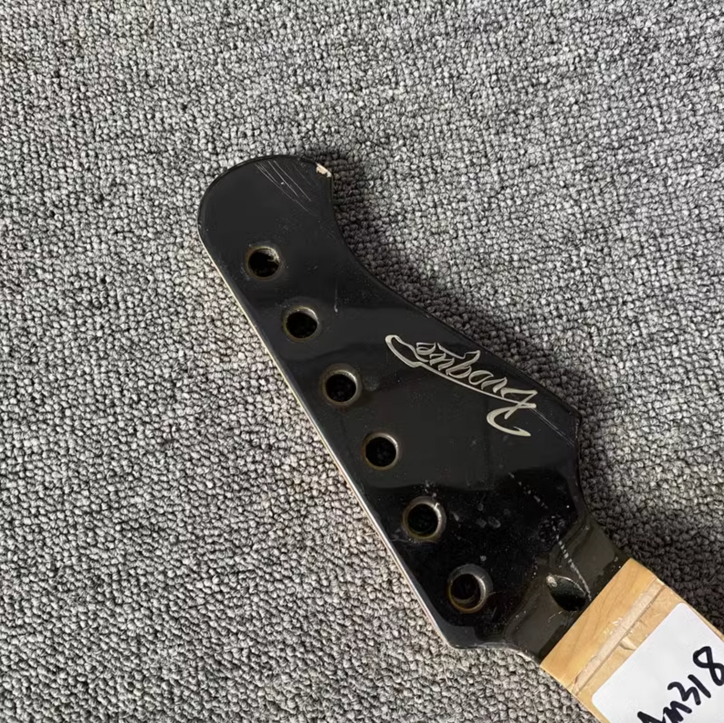Pvoque Guitar Black Maple Wood Neck, 22 Frets Maple Fingerboard