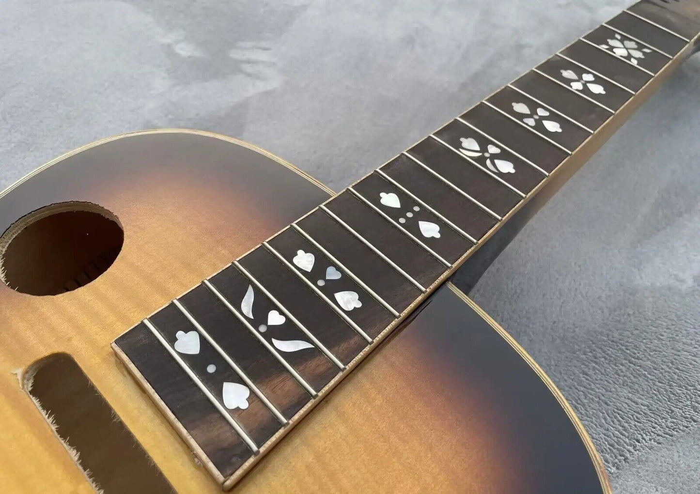 Custom DIY Project Dobro Resonator Guitar, Maple Neck, Rosewood Fingerboard