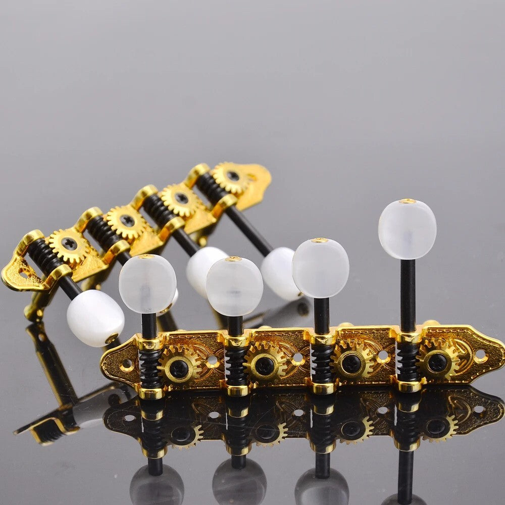 Gold 4R4L 8 String Mandolin Machine Heads Tuning Pegs Keys
