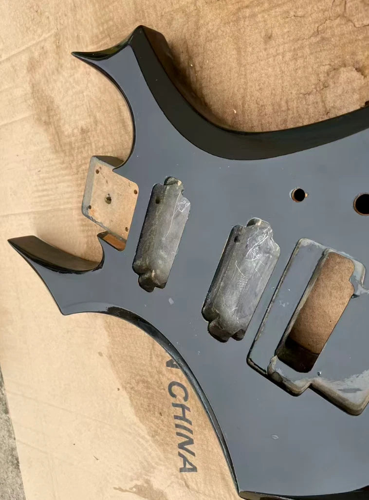 Black DIY Project Guitar Body Fit Virgin Guitars