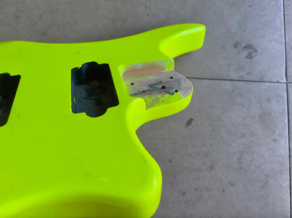 Yellow HH DIY Headless Guitar Body