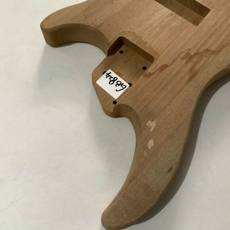 Mahogany Wood 4 String Electric Bass Guitar Body DIY Project