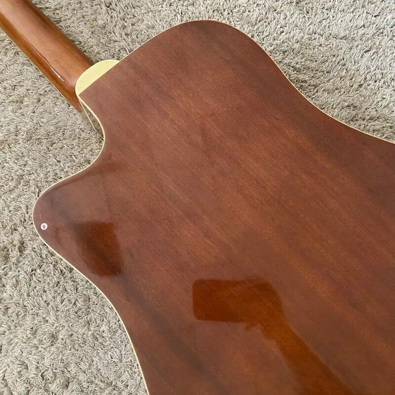 12 String Electric Acoustic Guitar Spruce Maple Plywood Body, with Neck
