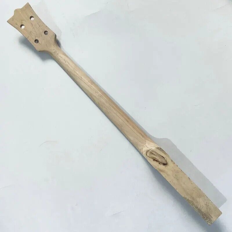 Mini 4 String Bass Maple Wood Set In Neck, Rosewood 19 Frets Fingerboard