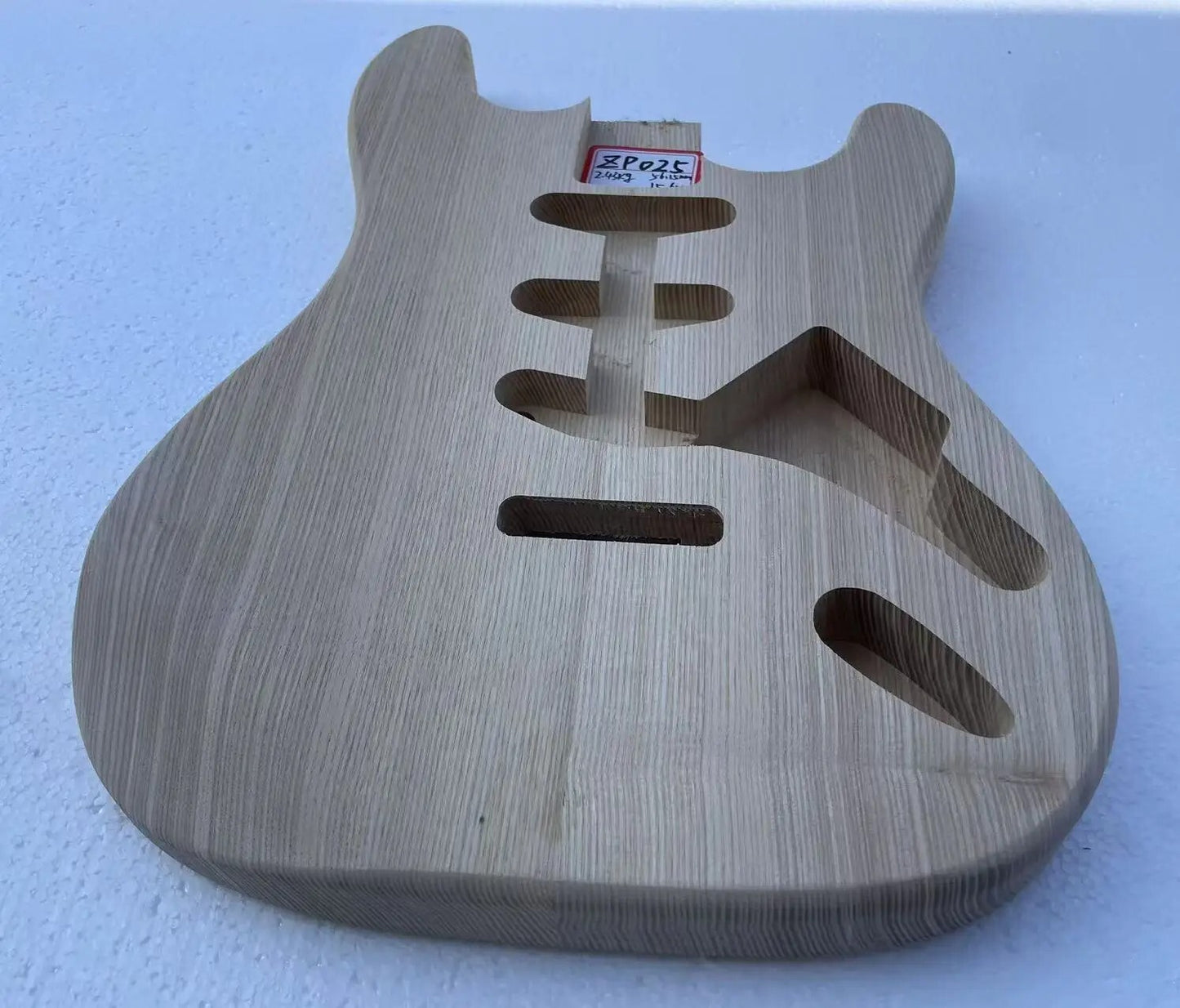 SSS Unfinished Ash Wood Guitar Body Fit Strat Stratocaster