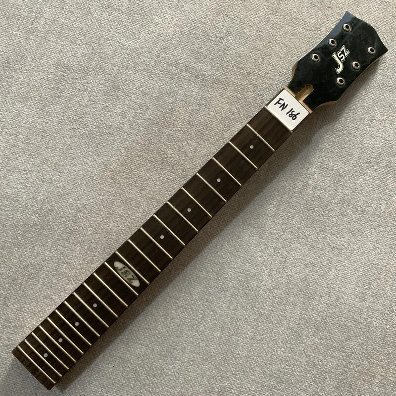 JSZ Maple Wood Black Guitar Neck, Rosewood 22 Frets Fingerboard