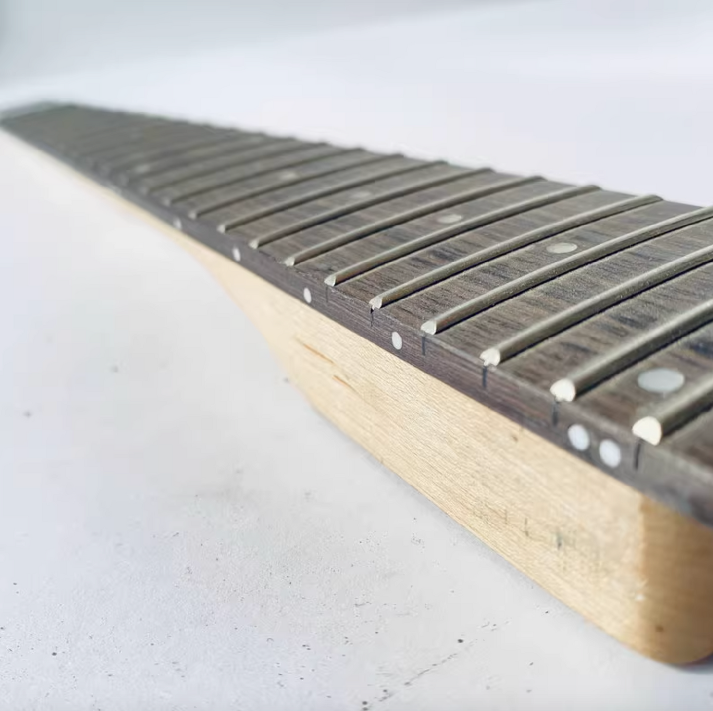 Maple Wood Headless Guitar Neck, 24 Frets Rosewood Fingerboard