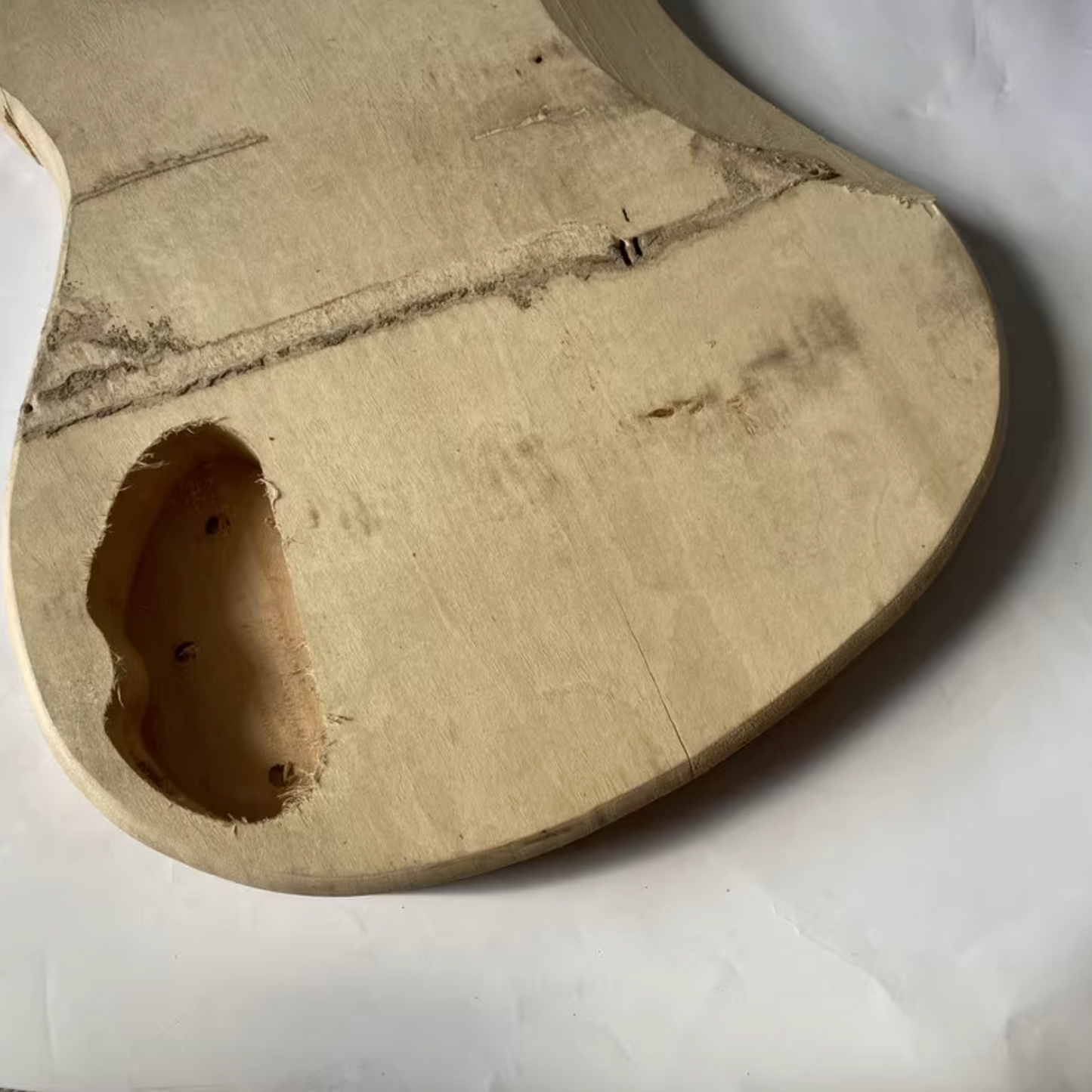 Basswood 4 String Electric Bass Guitar Body DIY Project