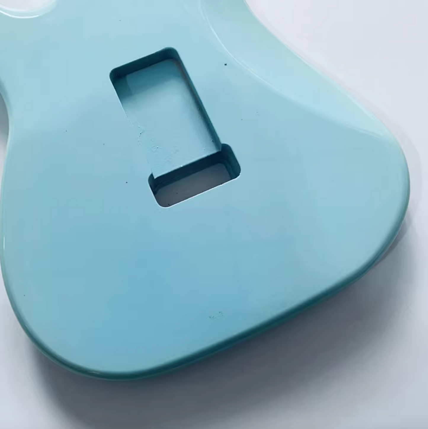 Light Blue Basswood Guitar Body Double Cutaway Fit Stratocaster Strat