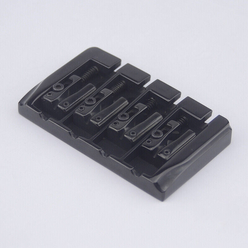Guitar Bridge 1 Set Bass Bridge For 4 Strings Electric Bass Black