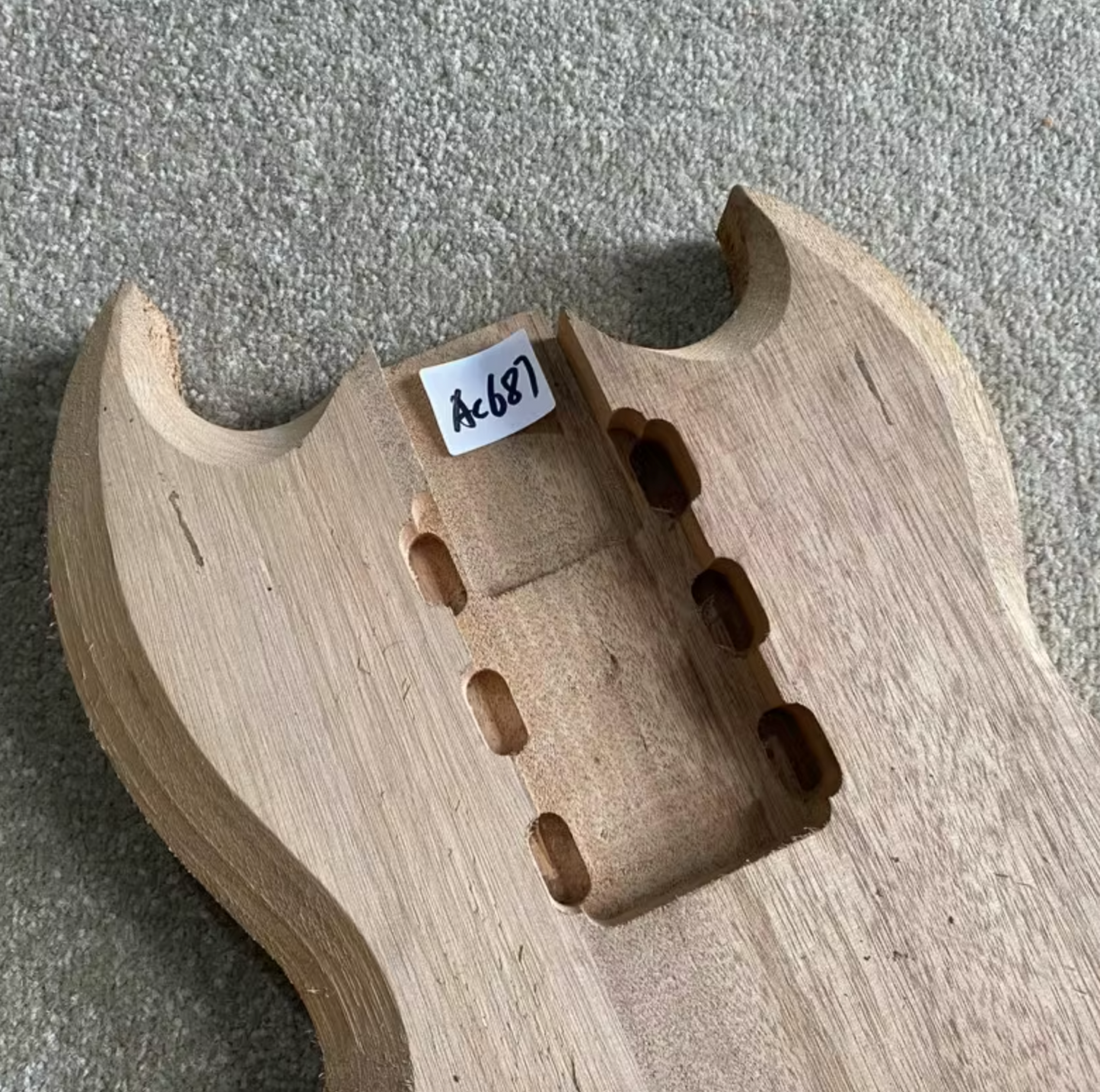 HHH Mahogany Wood Unfinished Guitar Body Fit SG Guitars