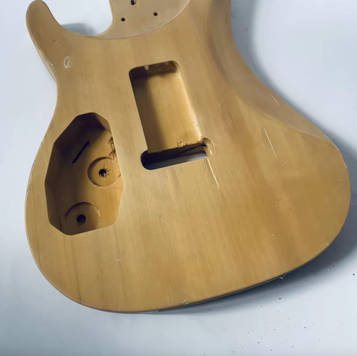 HSS Veneer Tiger Maple Top Guitar Basswood Body DIY Project